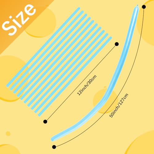 Blue Long Balloons for Balloon Arch and Animal Shapes - 110PCS