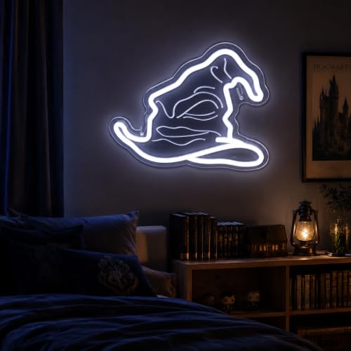 Wizard Hat Neon Sign LED Wall Decor Halloween Party Gift