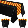 Wizard Themed Plastic Tablecloth 54x108 Inch - Halloween Party Cover - 3 Pack