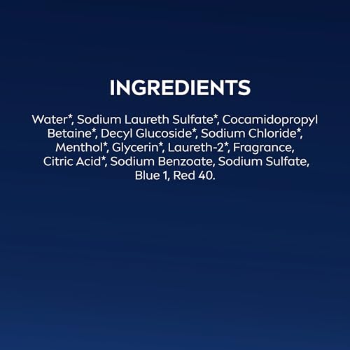 NIVEA MEN Fresh Wave Body Wash with Menthol, Refreshing Scent, 3-in-1 Men's Body Wash, Face and Hair, Paraben Free, Vegan Formula, 16.9 Fl Oz Bottle, Pack of 3