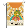 Rainbow Frog Garden Flag Outdoor Banner - Summer Garden Decor