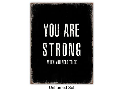 Positive Affirmations Wall Art - Motivational Quotes for Home Office & Classroom Decor
