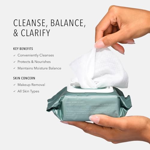 HydroPeptide HydroActive Micellar Cleansing Cloths - 1 Pack, Makeup & Pollution Remover, Hydrating Facial Wipes