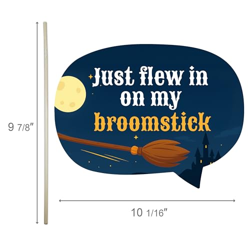 Wizard Party Photo Booth Props Set – 12 Magical Fantasy Birthday Decorations