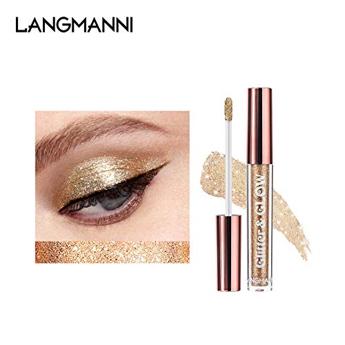 Liquid Glitter Eyeshadow Set - Metallic & Shimmer Pigments, Long Wear, 10 Shades