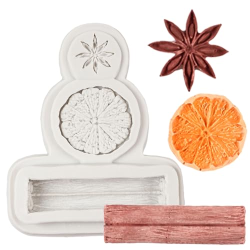 Winter Spices Silicone Mold Set for Cake Decorating Chocolate and Soap
