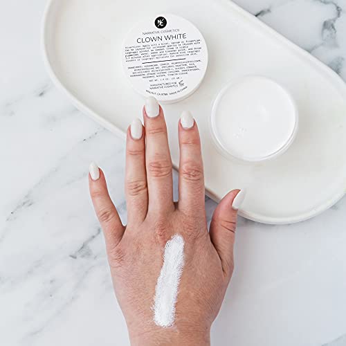 Professional White Face Paint Makeup for Stage and Halloween - 1.9 Oz