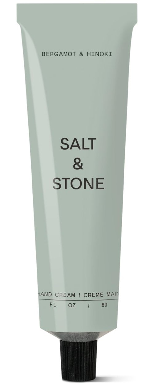 Salt & Stone Hand Cream - Hydrating & Nourishing Formula for Dry Cracked Hands | Bergamot & Hinoki, 2 fl oz