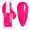 Beetles Neon Pink Nail Polish - Magenta Beat, Quick Dry, 0.51 Fl Oz