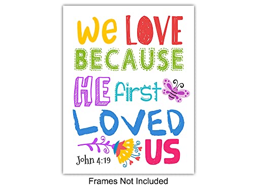 Religious Wall Art - Christian Scripture Prints for Home & Office Decor - Psalms Proverbs Inspirational Quotes - Unframed 6x8-10x10 Inches