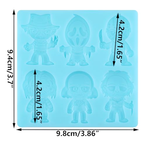 Halloween Cake Decoration Silicone Mold - Horror Cartoon Character, Style A