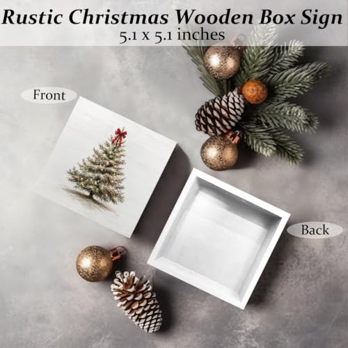 Christmas Tree Wooden Sign - Rustic Holiday Decor for Home & Shelf - Variation of THIS listing