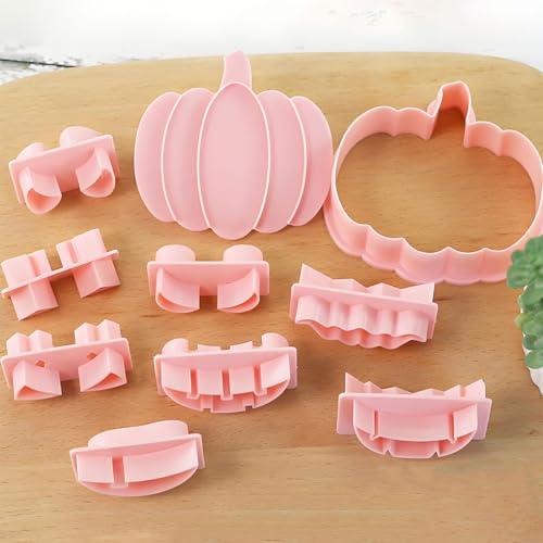 Halloween Cookie Cutter Set 3D Pumpkin Shape with Variation K - DIY Baking & Decoration