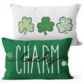 St Patrick's Day Lucky Clover Throw Pillow Cover 12x20 Inch Set of 2