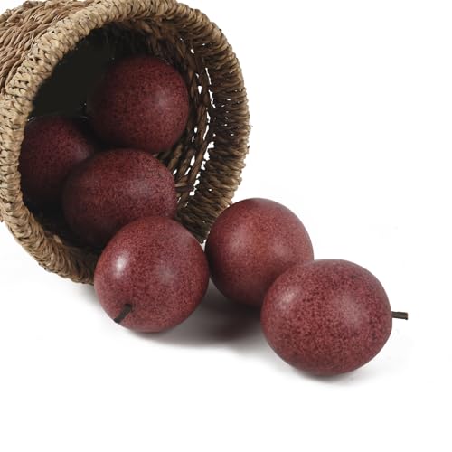 Artificial Passion Fruit 6PCS Lifelike Fake Fruit Decor for Home Kitchen Party Photography Props