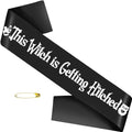 Halloween Bride to Be Sash - Black Gothic Bachelorette Party Accessory