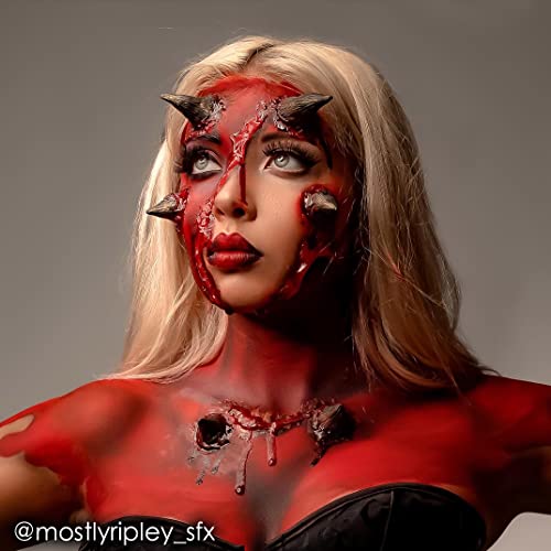 Water-Activated Face & Body Paint - Red, 0.25 Ounce - Professional Makeup