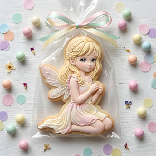 Kneeling Fairy Silicone Mold Forest Elf Girl Cake Decorating Mold - Style J