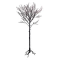 Halloween Black Leafless Artificial Tree 68 Inches with Stand for Indoor Decor