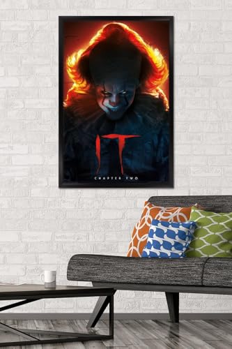 Evil Glow Wall Poster Frame - 22.375 x 34 Inches Black Framed Wall Art