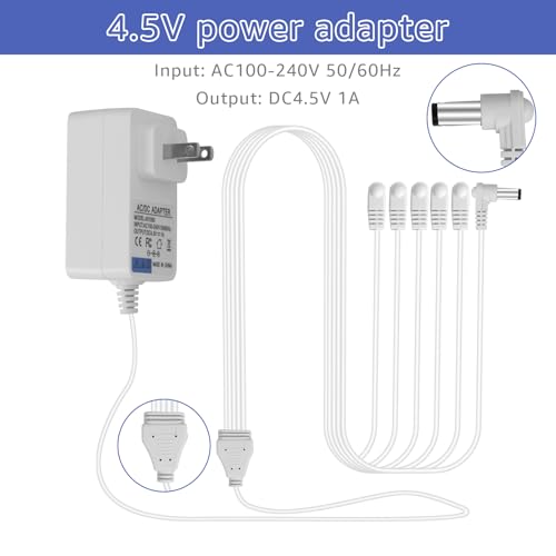 6-Way 4.5V Power Adapter for Lemax Christmas & Halloween Village Decorations