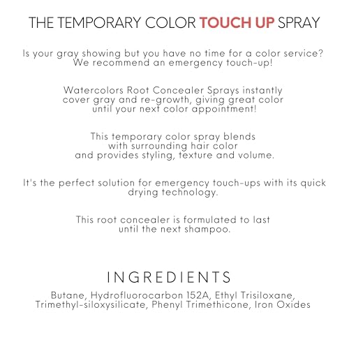 Watercolors Color Root Concealer - Blonde Temporary Hair Touch Up Spray