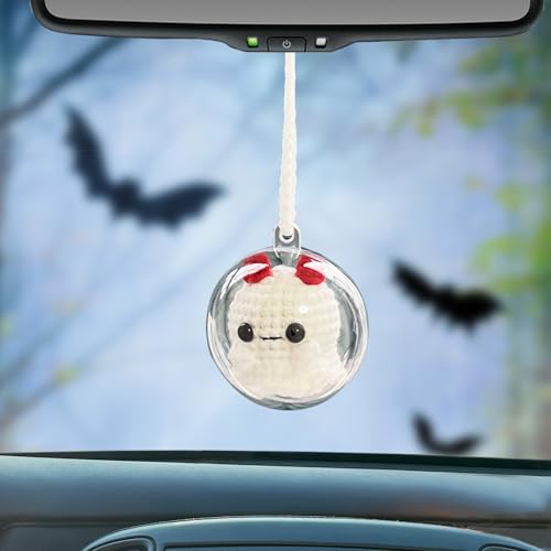 Halloween Ghost Car Rear View Mirror Decor - Festive Halloween Car Accessory - Variation of THIS listing