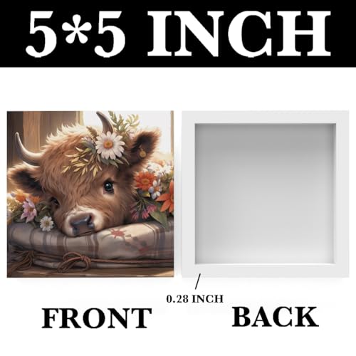 Highland Cow Wooden Sign - Western Rustic Nursery & Home Decor - Cow11