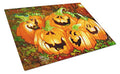 Large Halloween Pumpkin Glass Cutting Board - Decorative Tempered Kitchen Chopping Board