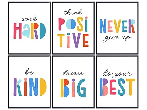 Kids Room Wall Art - Inspirational Quotes 11x14 - Nursery & Classroom Decor - Family Signs - Unframed Poster - Variation of THIS listing