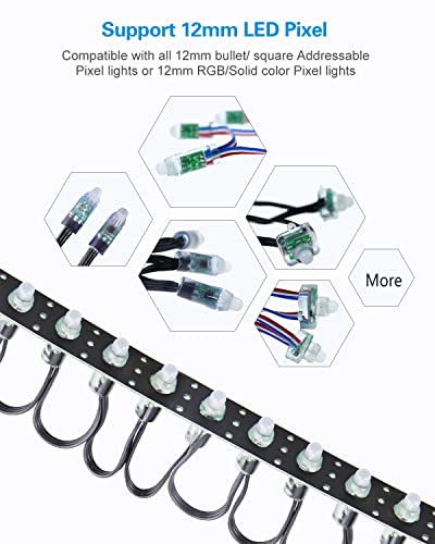 LED Pixel Mounting Strips for 12mm WS2811 RGB Addressable LED Lights