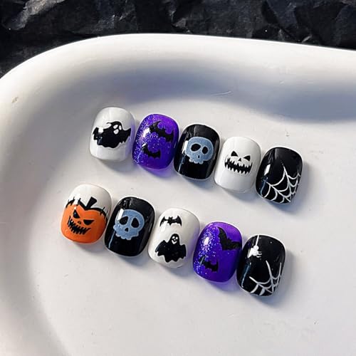 Halloween Nail Stickers for Nail Art Scary Bat Design - Halloween Style 2