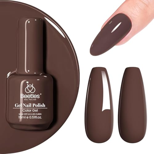 Dark Gray Brown Gel Nail Polish - 15ML Creame Brown Variation of THIS listing