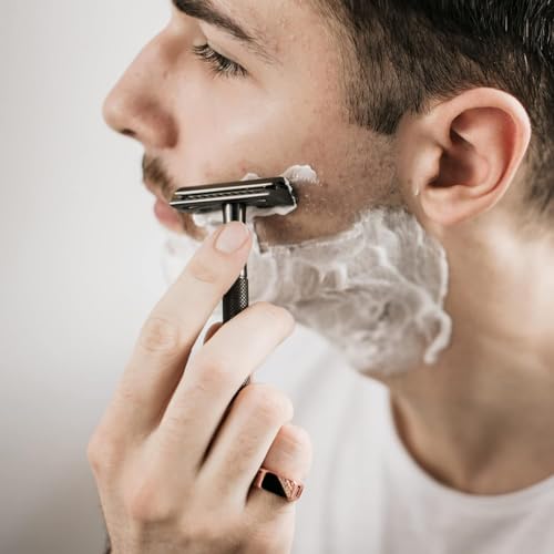 60 Blades Safety Razor Blades for Men & Women - Double Edge Platinum Stainless Steel Refills