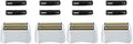 4 Pack Pro Shaver Replacement Foil and Cutters compatible with andis 17150(TS-1) shaver ProFoil Lithium replacement, Golden