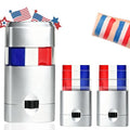 3 Pack Red White Blue Face Body Paint Sticks for 4th of July Sweatproof & Long-Lasting