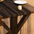 Black Pearl Table Runner 10FT Fall Tulle Gauze Boho Decor with Variation Black / 1 Pack