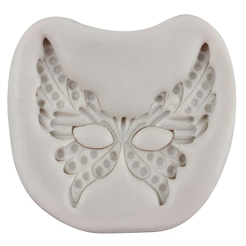Masquerade Mask Silicone Mold Set of 5 - Cake, Candy, and Craft Decorations - Style C