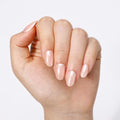 PILOLO Pearl Chrome Press On Nails Short Almond - Champagne Nude Variation
