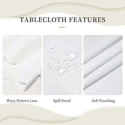 Haunted Mansion Square Water-Resistant Tablecloth 54x72in - Spill-Proof Washable Polyester