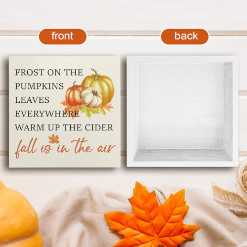 Autumn Leaves Pumpkin Decoration Box - Fall Halloween Thanksgiving, Air