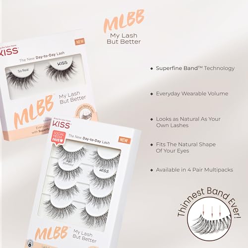 False Eyelashes - Natural Look 12mm Reusable Strip Lashes - So Real Variation of THIS listing