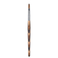 Rolabling Acrylic Nail Brush Red Wooden Kolinsky Nail Brush Spiral Pattern Handle Nail Brushes for Acrylic Application Extension 3D Carving Manicure Tool for Salon or DIY at Home (6#)