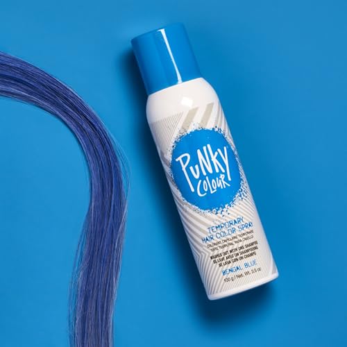 Temporary Hair Color Spray Bengal Blue - Vibrant, Washable, Travel Size