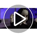 Halloween Animatronic Zombie Girl Decor with Sound & LED Eyes - 34 Inch Outdoor Haunted House Prop