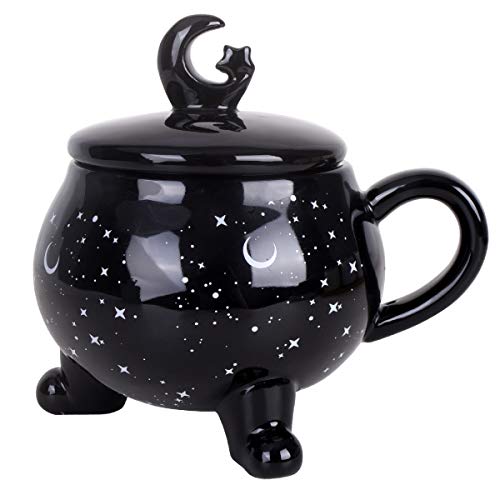 Halloween Witchy Coffee Mug 14oz Ceramic Moon & Stars Tea Cup - Gift for Women