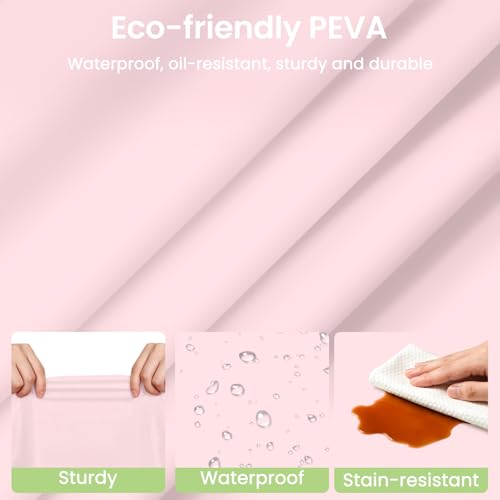 Pink Disposable Plastic Tablecloth 54 x 108 Inches - 4 Pack