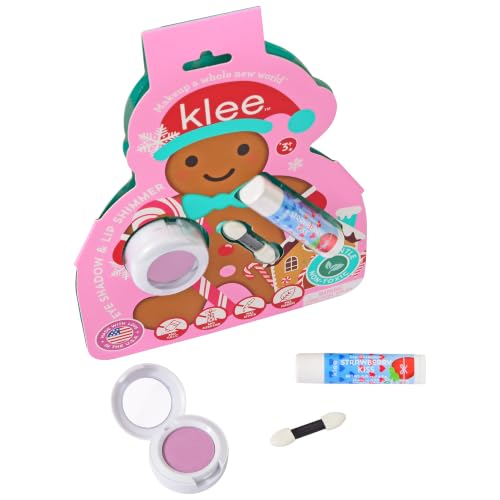 Kids Non-Toxic Holiday Eye Shadow & Lip Shimmer Set - Icicle Sparkles