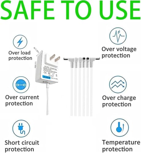 4.5V Power Adapter for Lemax Lighted Village Accessories - 8 Output Micro Lighting