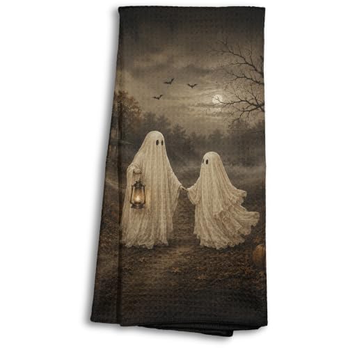 Halloween Ghost Hand Towel 16x24 Inch Haunted House Spooky Decor - Child Variant